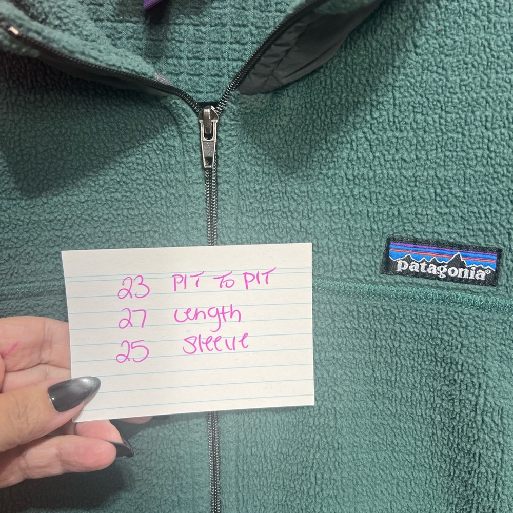 Patagonia Sage‎ Green Fleece Utility Jacket - Picture 10 of 10
